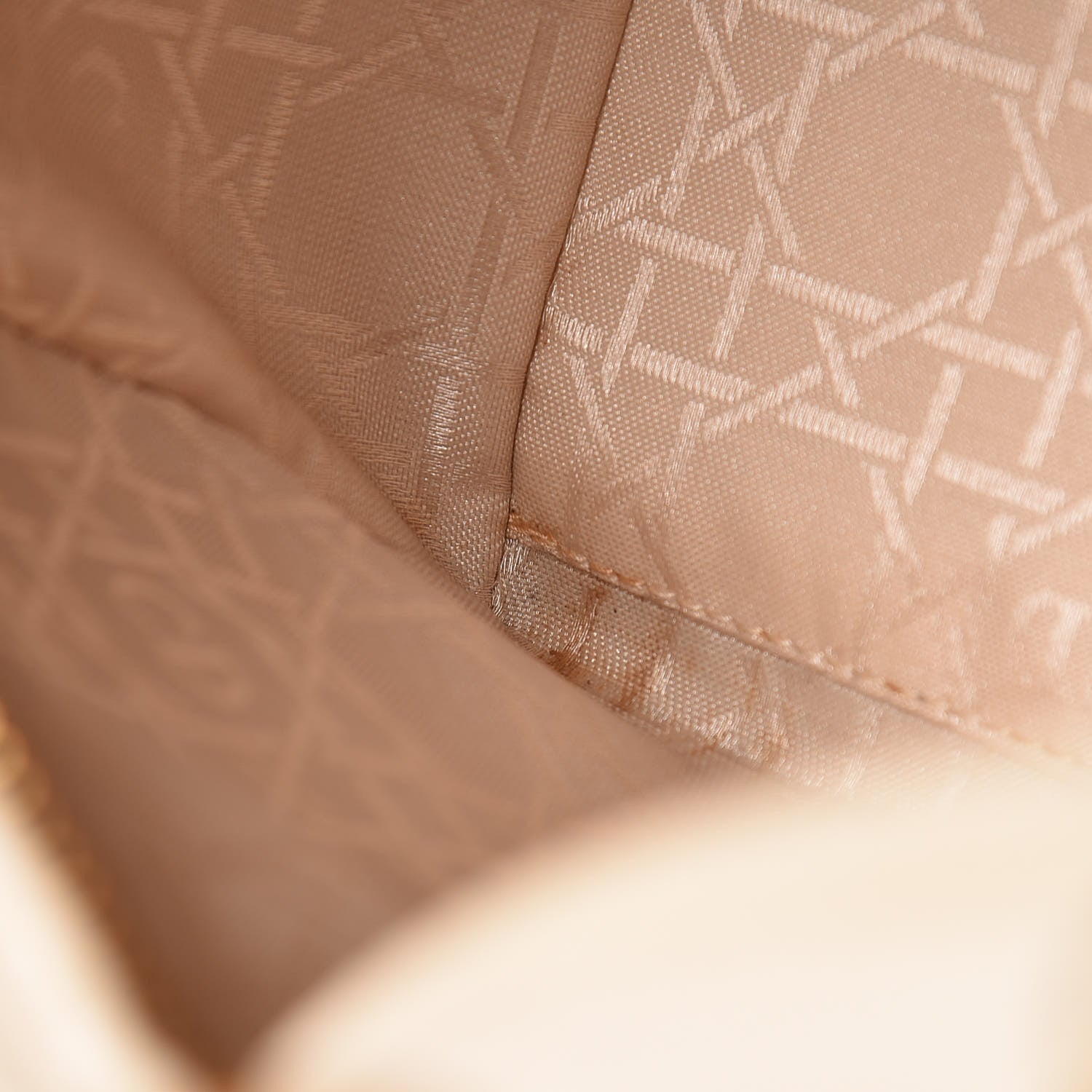 Christian Dior Lambskin Cannage Medium Lady Dior Light Beige 11 of 24