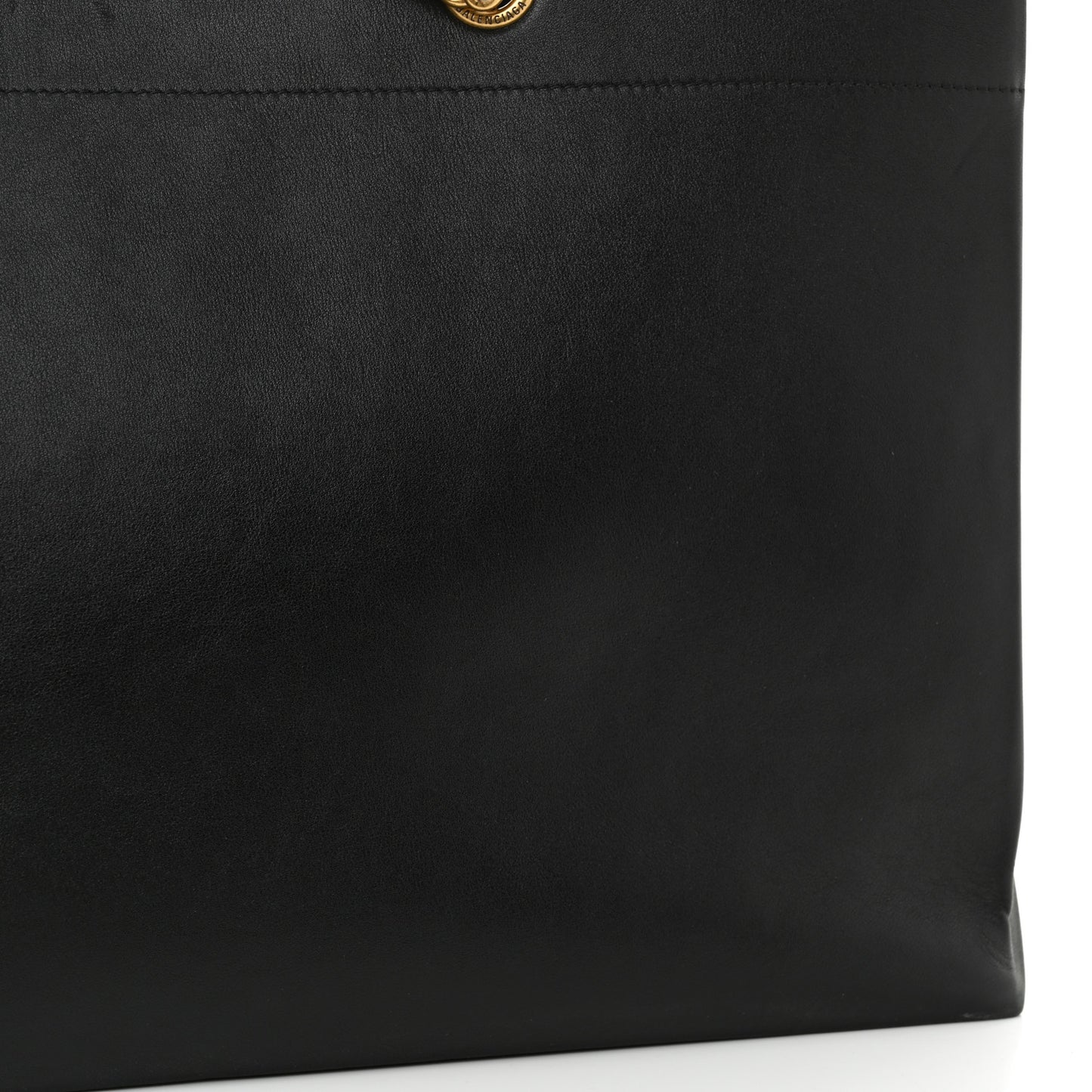 Soft Smooth Calfskin Large Duty Free Tote Black