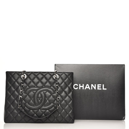 Chanel Caviar Quilted Grand Shopping Tote GST Black 8 of 8