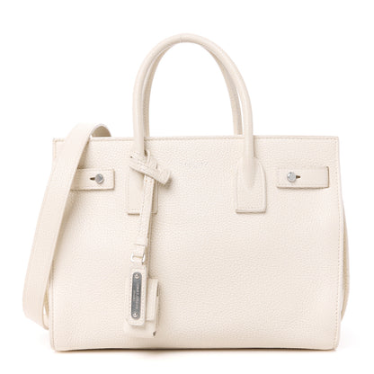 Saint Laurent Grained Calfskin Baby Supple Sac De Jour White 1 of 12