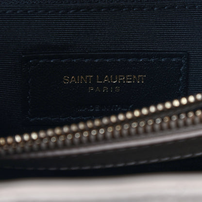 Saint Laurent Calfskin Y Quilted Monogram Medium Loulou Chain Satchel Nude Powder 7 of 10