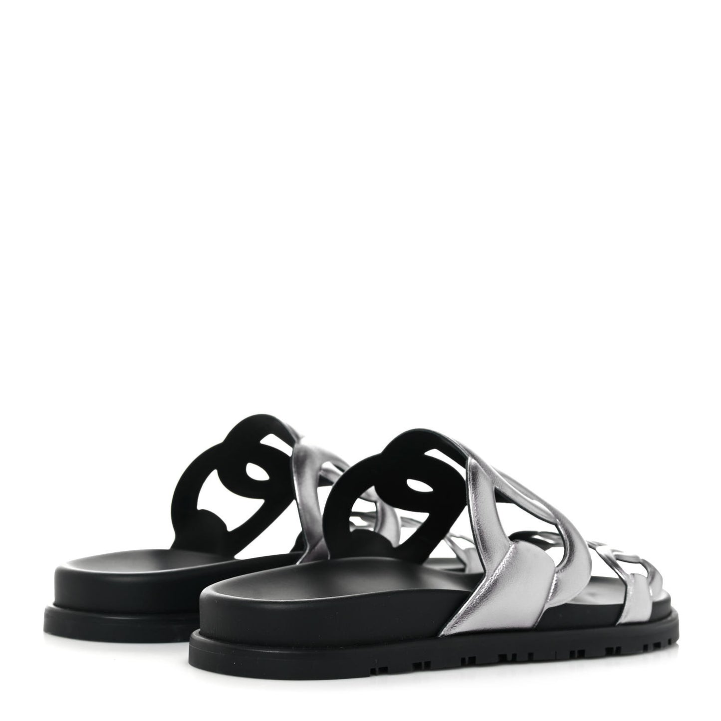 Nappa Extra Sandals 38.5 Gris Argent