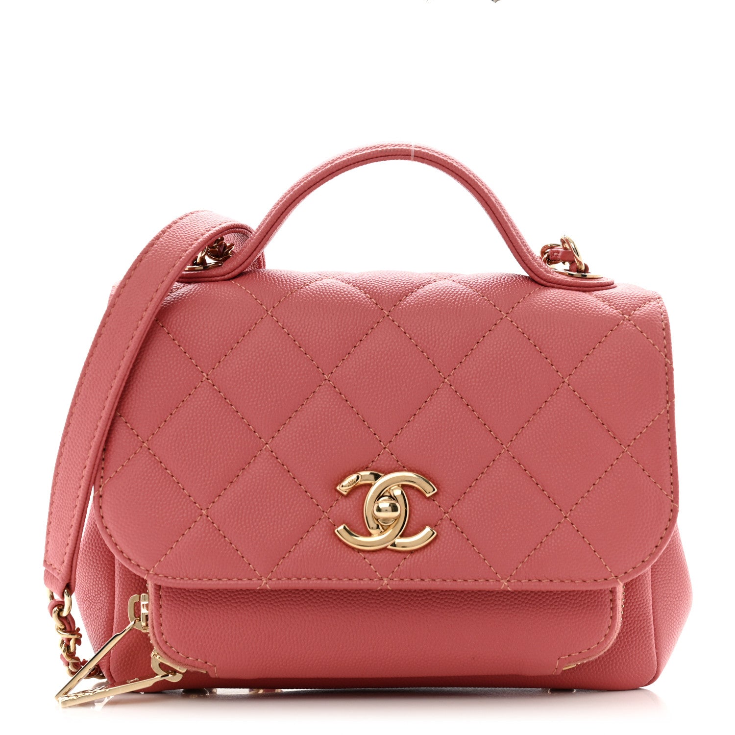 Chanel Caviar Quilted Small Business Affinity Flap Dark Pink 1 of 11