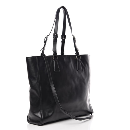 Prada Soft Calfskin Tote Black 4 of 14