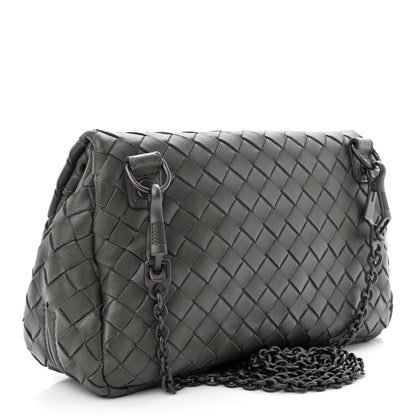 Bottega Veneta Nappa Intrecciato Small Chain Crossbody Light Grey 3 of 11