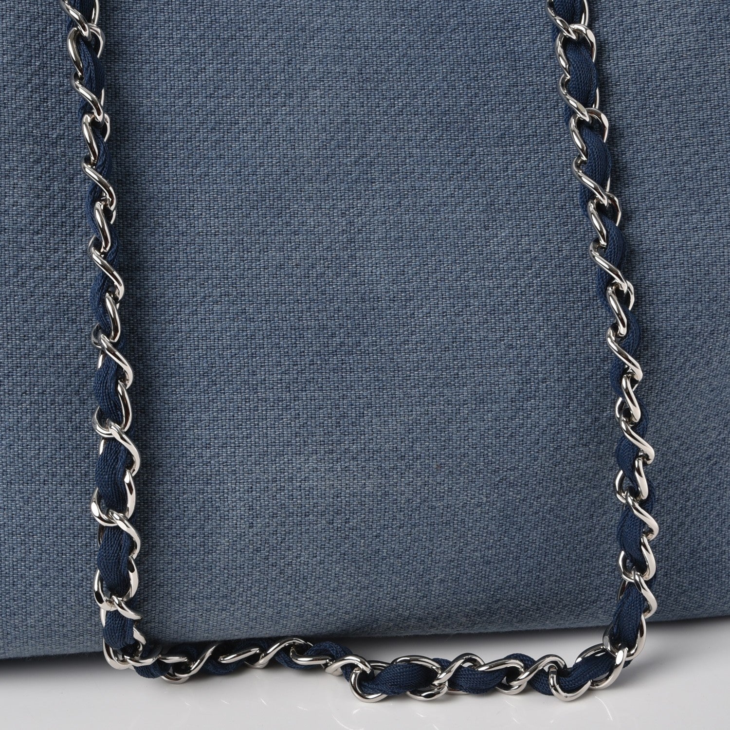 Chanel Canvas Large Deauville Tote Blue 9 of 14