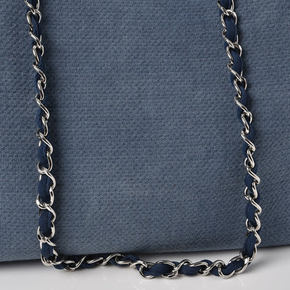 Chanel Canvas Large Deauville Tote Blue 9 of 14