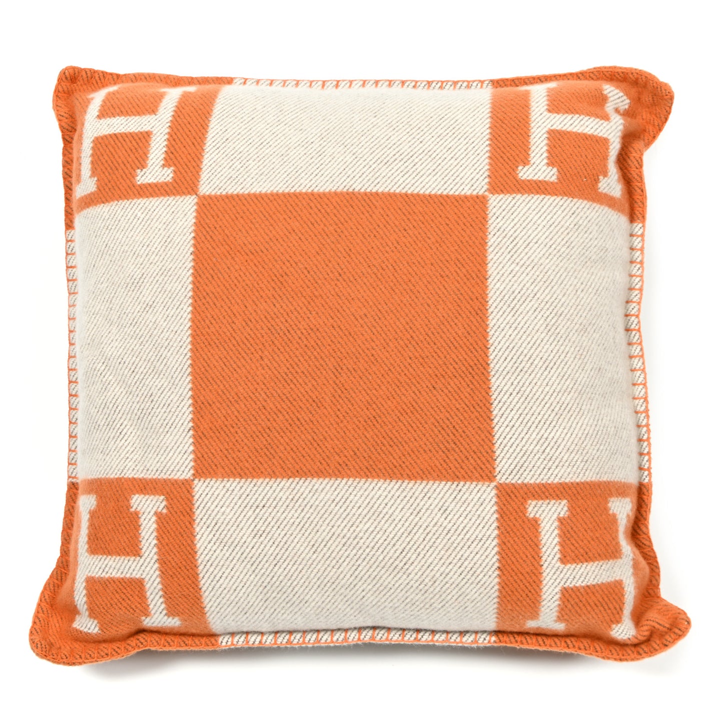 Wool Cashmere Avalon Pillow PM Ecru Potiron