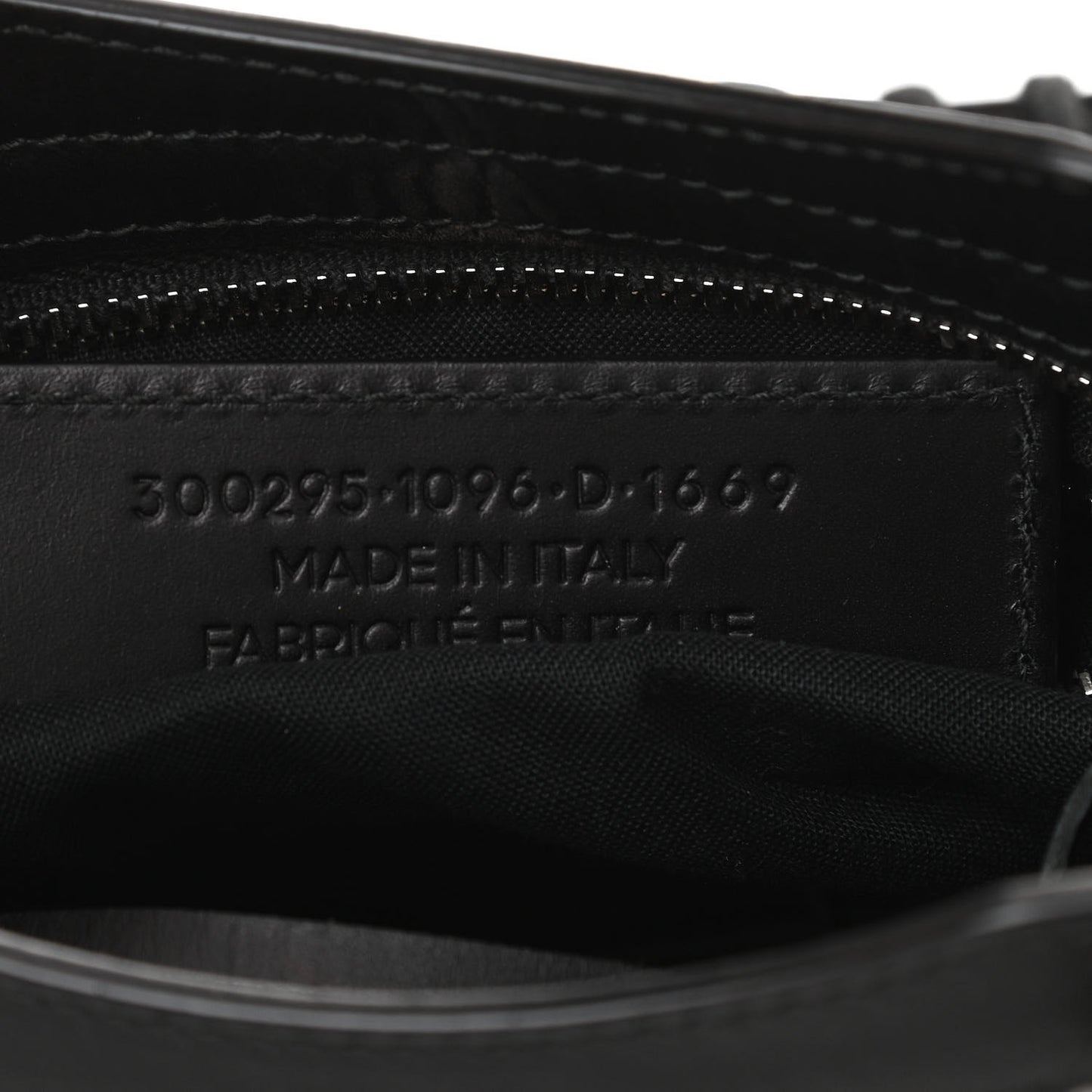 Calfskin Twill Classic Silver Hardware Mini City Black White