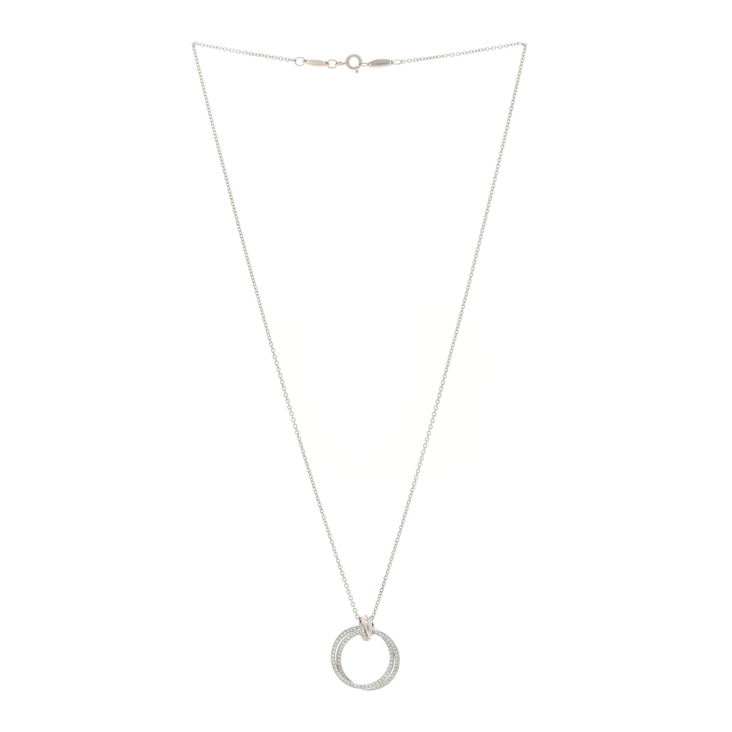 18K White Gold Diamond Paloma's Melody Pendant Necklace