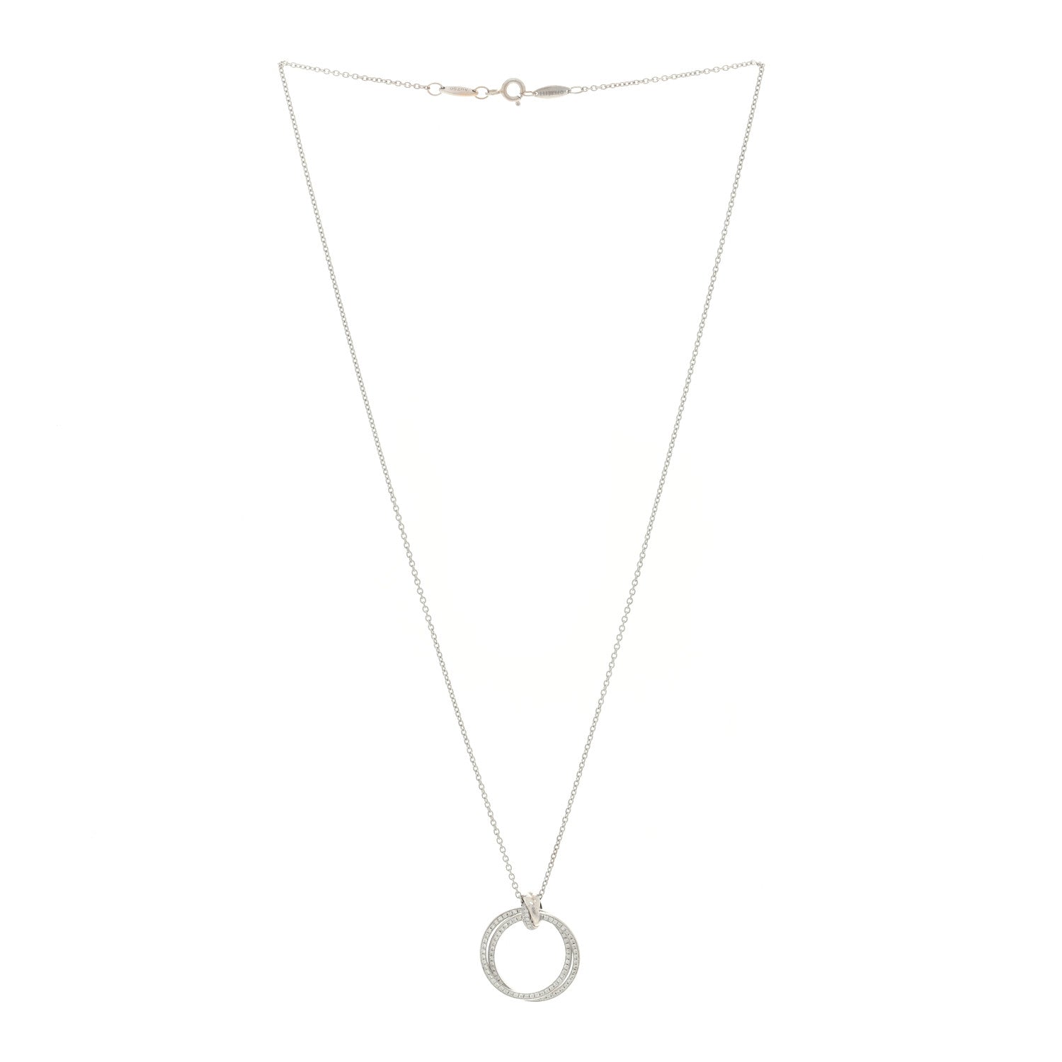 Tiffany 18K White Gold Diamond Paloma's Melody Pendant Necklace 3 of 4