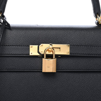 Hermes Epsom Kelly Sellier 35 Black 8 of 10