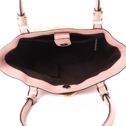Gucci Monogram Small Gold D Ring Tote Pink 4 of 11