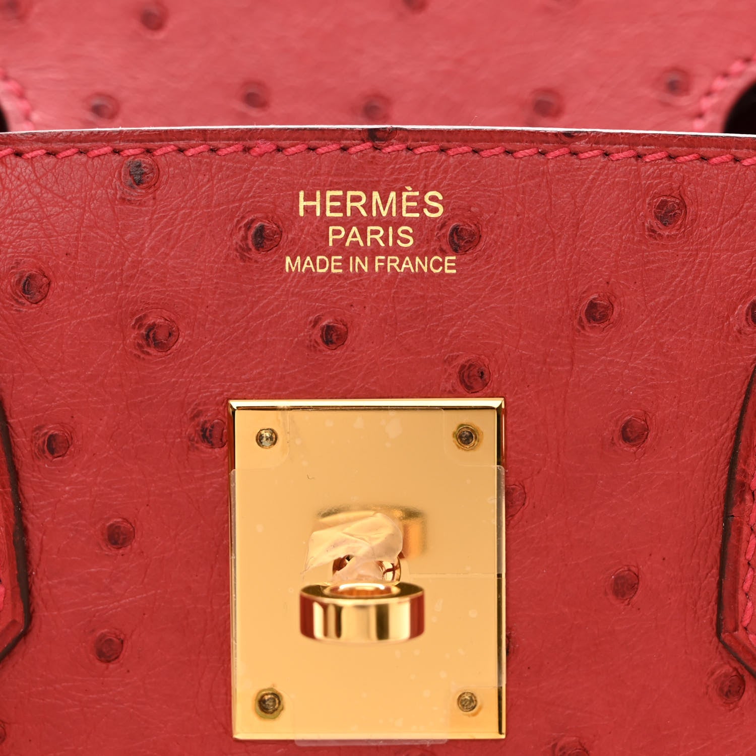 Hermes Ostrich Birkin 30 Rouge Vif 6 of 10
