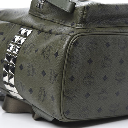 MCM Visetos Medium Side Studs Stark Backpack Rosin 7 of 9