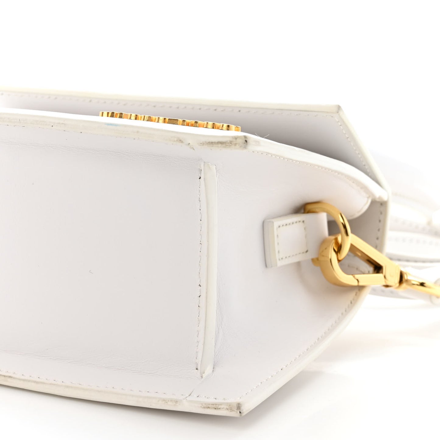 Smooth Calfskin Le Chiquito Moyen White