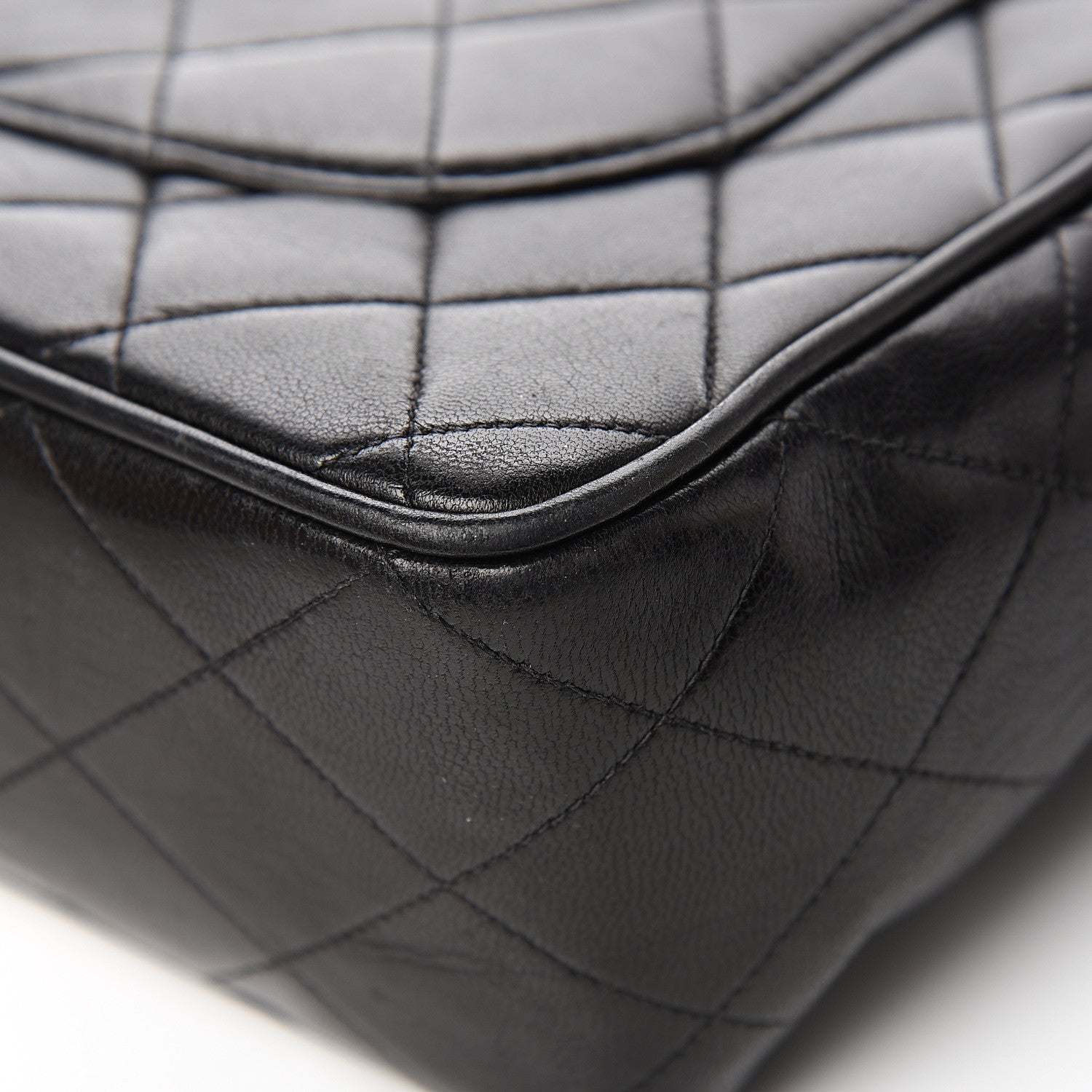 Chanel Lambskin Quilted Jumbo Single Flap Black 14 of 15