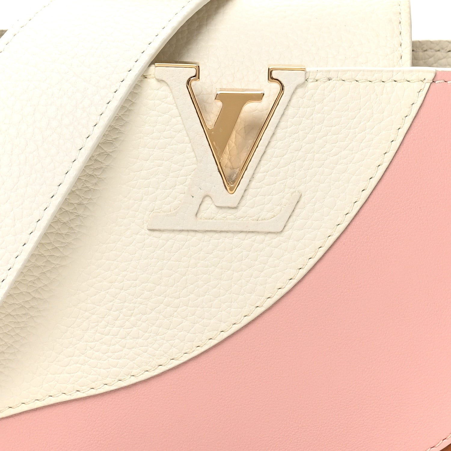 Louis Vuitton Taurillon Calfskin Patent Gelato Mini Capucines Fraise Pink 7 of 9