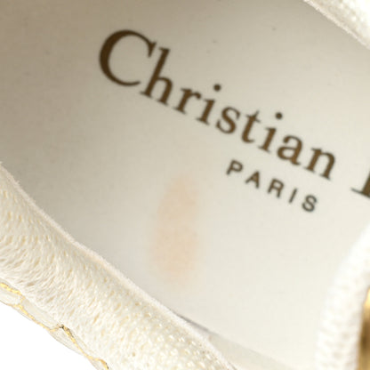 Christian Dior Matte Technical Fabric Mesh Dior Vibe Sneakers 38 White Gold 10 of 10