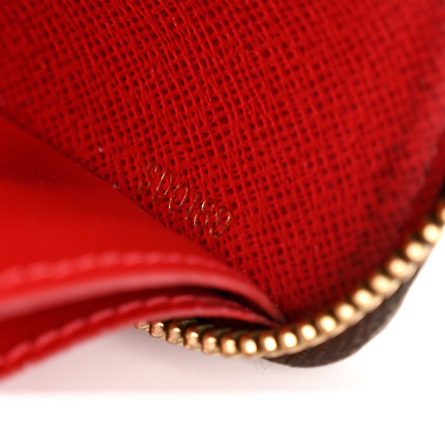 Louis Vuitton Damier Ebene Clemence Wallet Cherry 7 of 11