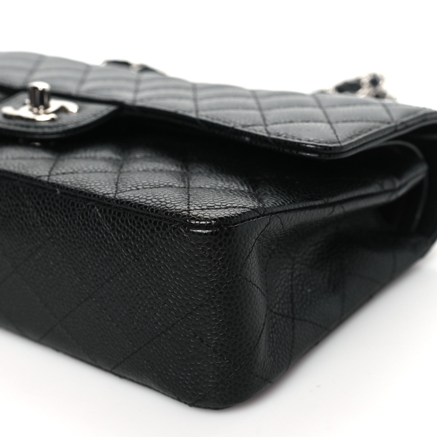 Chanel Caviar Quilted Medium Double Flap Black 10 of 11