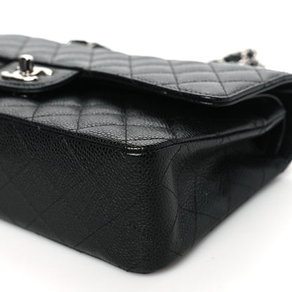 Chanel Caviar Quilted Medium Double Flap Black 10 of 11