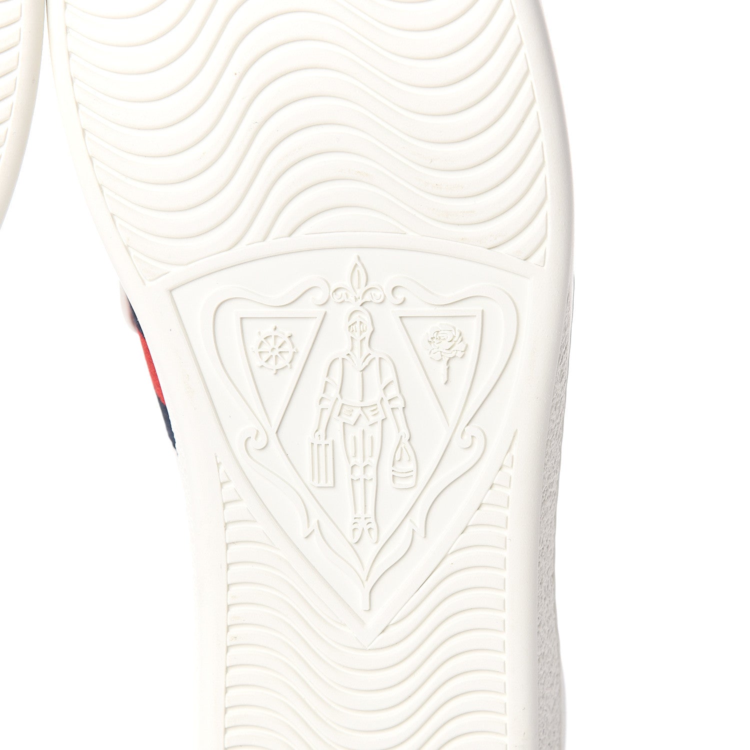 Gucci Calfskin Ayers Crystal Web Womens New Ace Pineapple Sneakers 40 White 6 of 10