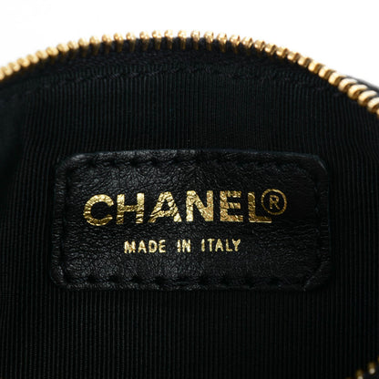 Chanel Lambskin Chocolate Bar Cosmetic Pouch Black 6 of 7