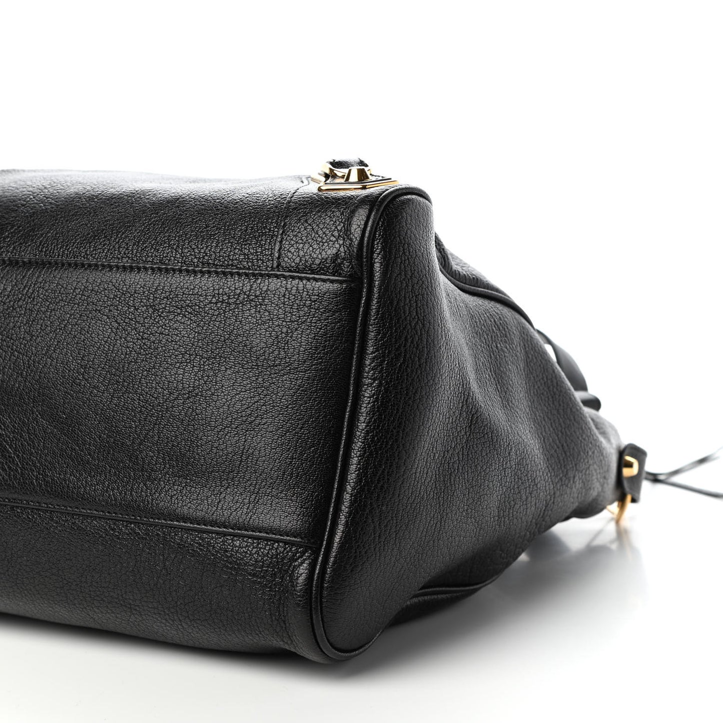 Chevre Gold Metallic Edge Hardware Velo Black
