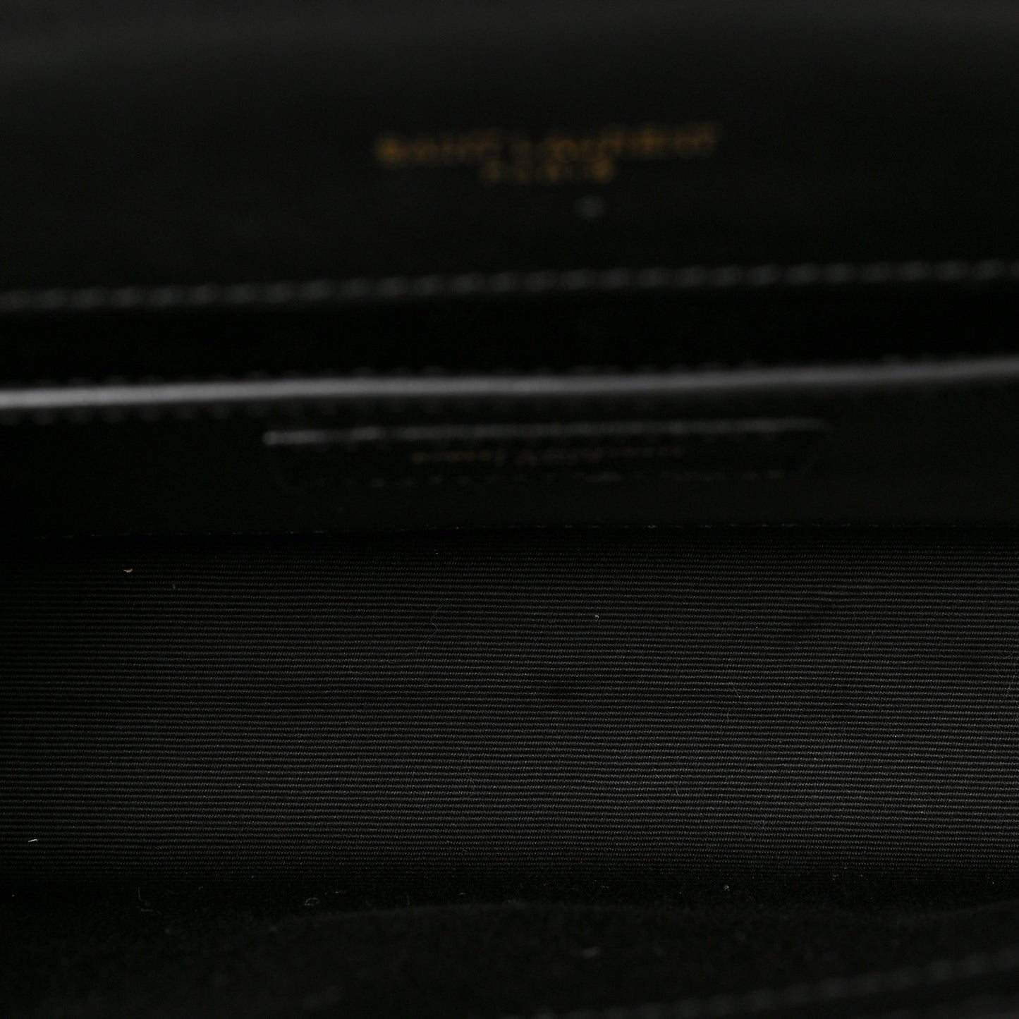 Nappa Patent Calfskin Two-Toned Small Monogram Kate Satchel Desert Sand Black