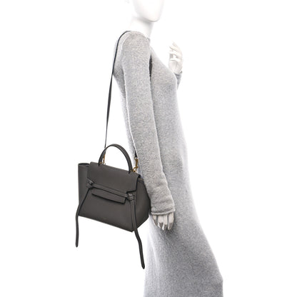 Celine Grained Calfskin Micro Belt Bag Grey 2 of 13