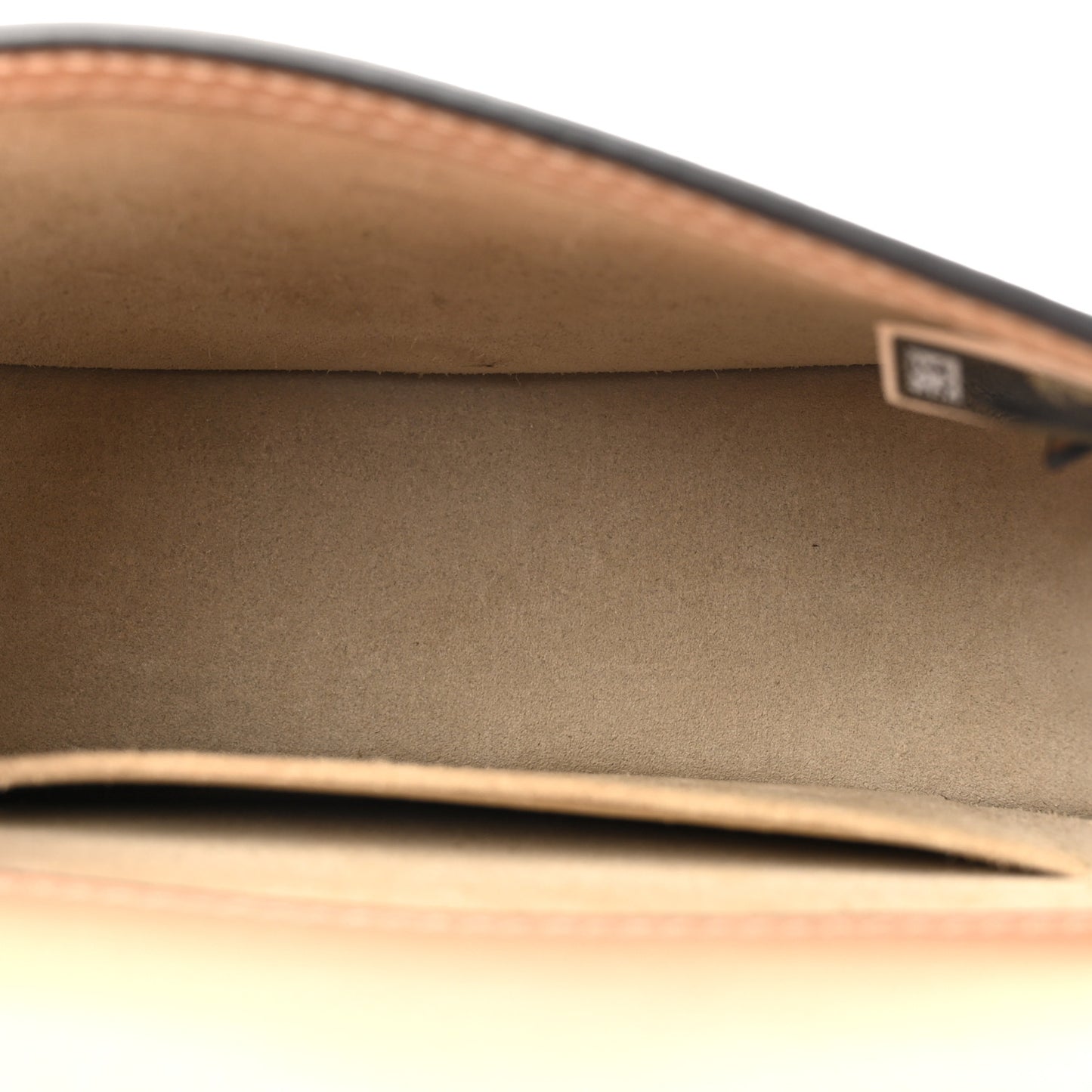 Calfskin Suede Small Nile Bracelet Bag Biscotti Beige