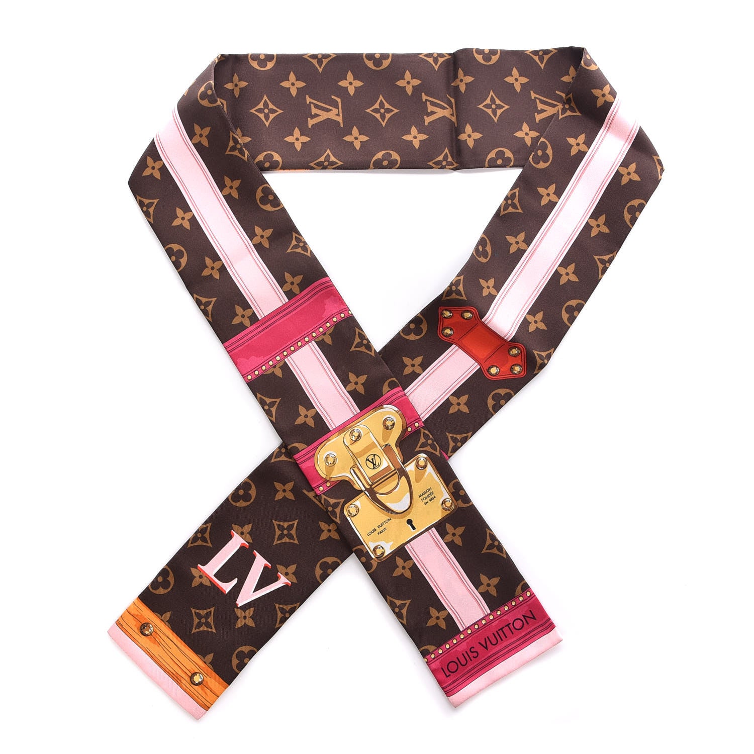 Louis Vuitton Silk Monogram Summer Trunks Bandeau Brown 1 of 7
