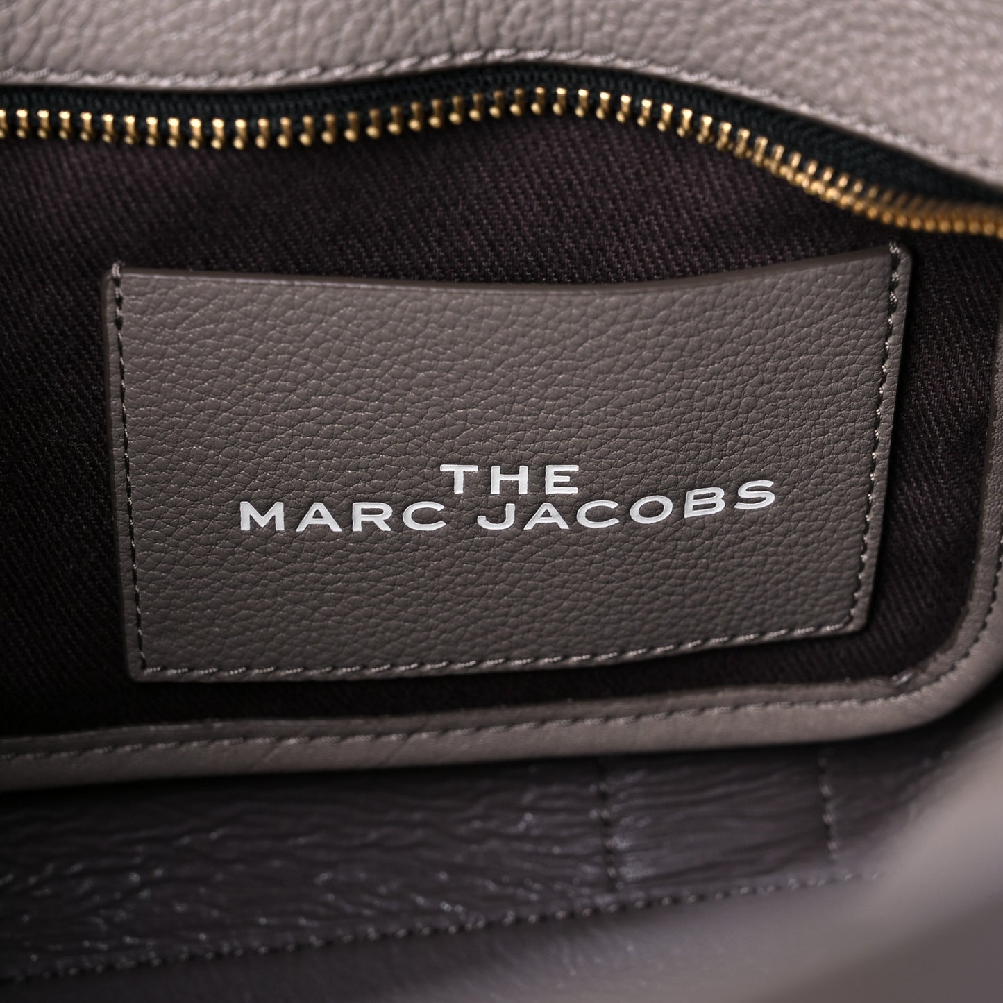 Grained Calfskin Small The Tote Bag Taupe