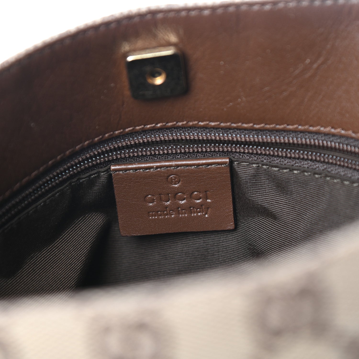 Gucci Monogram Hobo Dark Brown 6 of 9