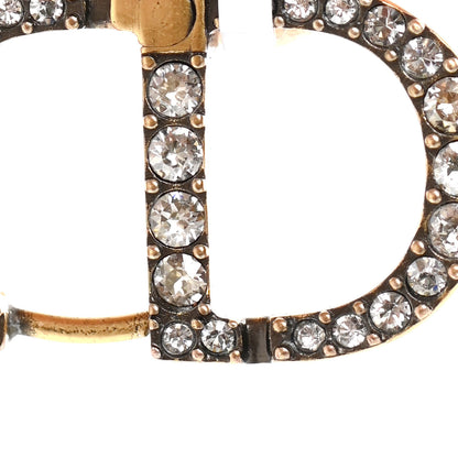 Christian Dior Crystal 30 Montaigne Earrings Gold 4 of 5