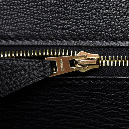 Hermes Taurillon Novillo Shiny Niloticus Crocodile Birkin Touch 30 Black 19 of 32