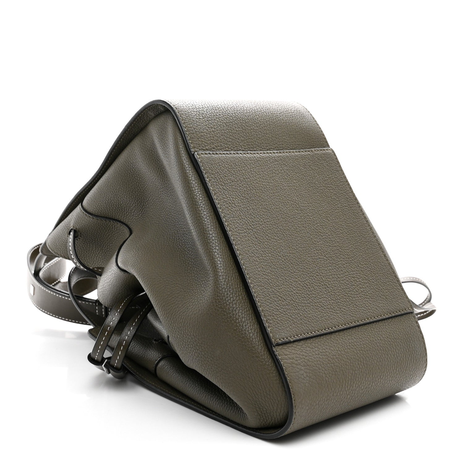 Loewe Soft Grained Calfskin Compact Hammock Shoulder Bag Khaki Green 4 of 10
