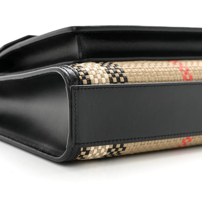 Burberry Calfskin Check Mini Pocket Bag Black 8 of 11