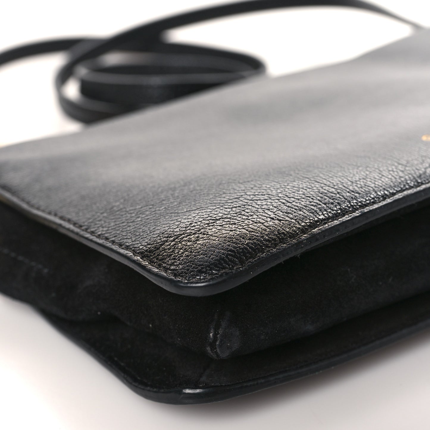 Goatskin Suede Cross 3 Crossbody Bag Black