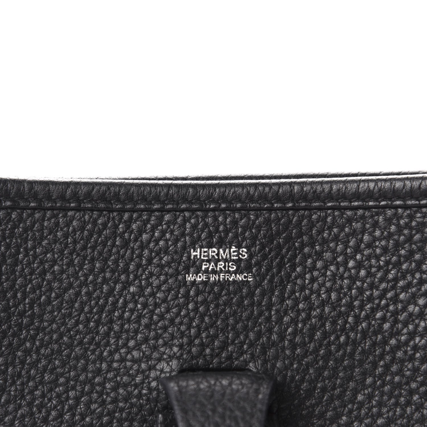 Hermes Taurillon Clemence Evelyne III PM Black 8 of 10