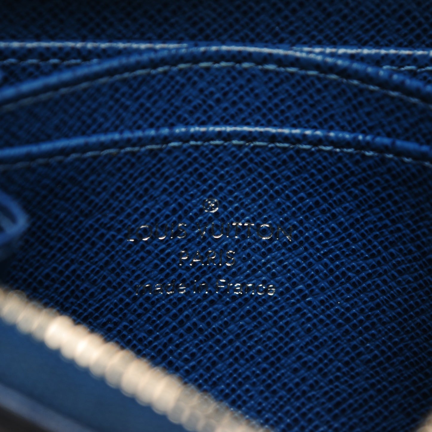 Epi Zippy Coin Purse Saphir