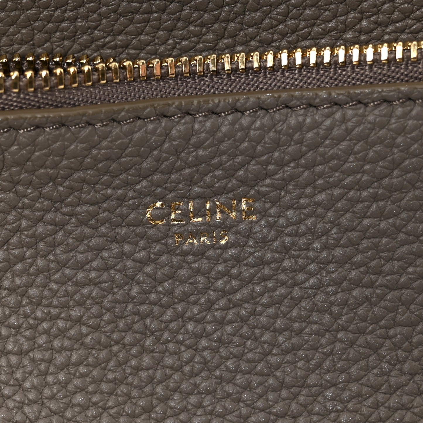 Supple Grained Calfskin Bucket 16 Bag Pebble
