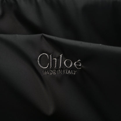 Chloe Recycled Nylon Large Woody Ribbon Tote Black 6 of 8