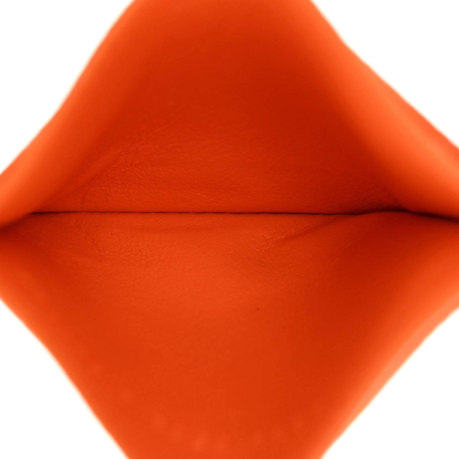 Balenciaga Grained Calfskin Logo Cash Card Holder Pop Orange Black 5 of 9