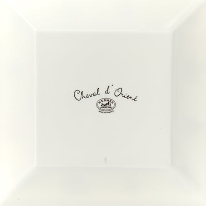Hermes Porcelain Cheval d'Orient Square Plate 5 of 7