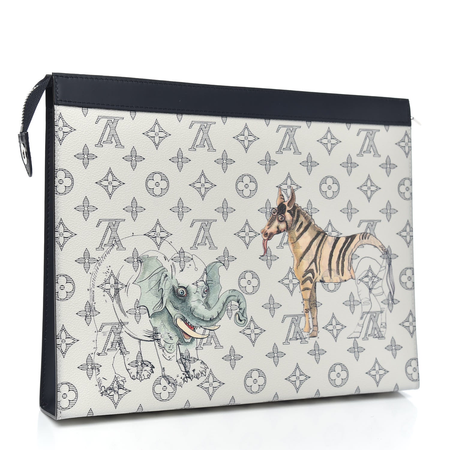 Louis Vuitton Savane Monogram Chapman Pochette Voyage GM Dune 3 of 10