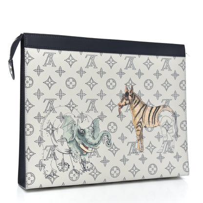 Louis Vuitton Savane Monogram Chapman Pochette Voyage GM Dune 3 of 10
