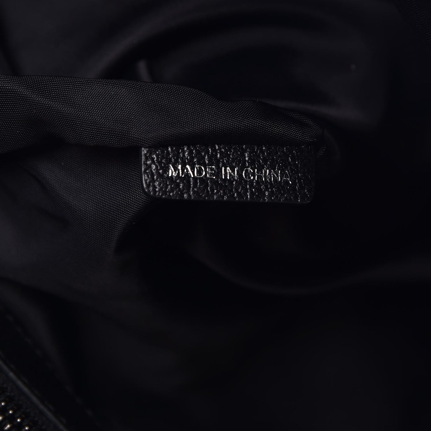 Nylon Tonal Check Tote Black