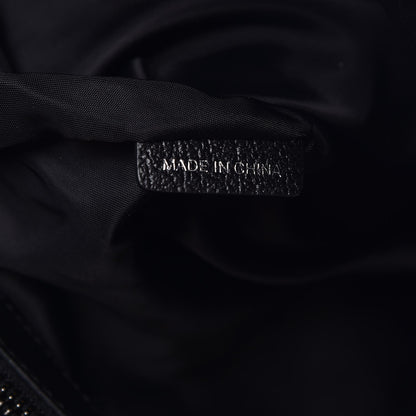 Burberry Nylon Tonal Check Tote Black 7 of 8